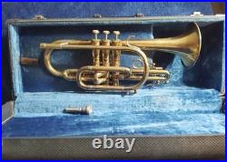 Olds Ambassador Cornet, 1959 serviced in good cond. With Vintage Mouthpiece & Case