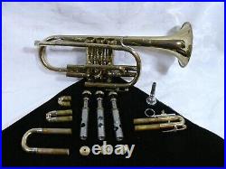 Olds Ambassador Cornet kit Case Mouthpiece Care Kit Trumpet Student Band Brass