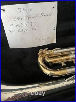 Olds Special Trumpet Silver Plated Gold Slide #25532 Overhauled Bb los Ca