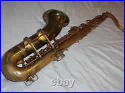Original Buescher Big B True Tone Aristocrat Tenor Saxophone, 1949, Plays Great