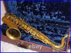 Original Buescher True Tone Aristocrat Tenor Saxophone, 1938, Worn, Plays Great