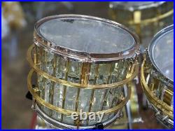 Orlich Glass & Brass Etched The Art of Music 5pc Drum Set