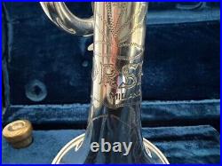 Orsini Silver-Plated Trumpet in Working Condition with Rare Vintage 1940 Case