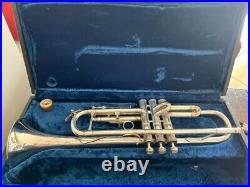 Orsini Silver-Plated Trumpet in Working Condition with Rare Vintage 1940 Case