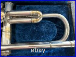 Orsini Silver-Plated Trumpet in Working Condition with Rare Vintage 1940 Case