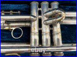 Orsini Silver-Plated Trumpet in Working Condition with Rare Vintage 1940 Case