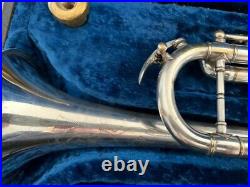 Orsini Silver-Plated Trumpet in Working Condition with Rare Vintage 1940 Case