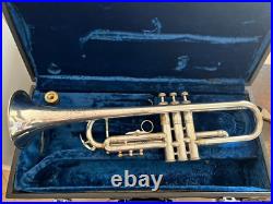 Orsini Silver-Plated Trumpet in Working Condition with Rare Vintage 1940 Case