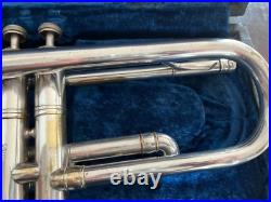 Orsini Silver-Plated Trumpet in Working Condition with Rare Vintage 1940 Case