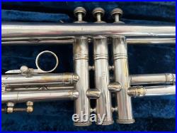 Orsini Silver-Plated Trumpet in Working Condition with Rare Vintage 1940 Case