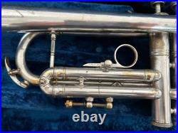 Orsini Silver-Plated Trumpet in Working Condition with Rare Vintage 1940 Case