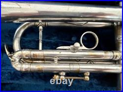 Orsini Silver-Plated Trumpet in Working Condition with Rare Vintage 1940 Case