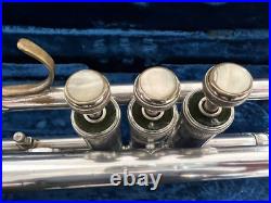 Orsini Silver-Plated Trumpet in Working Condition with Rare Vintage 1940 Case