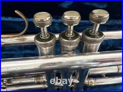 Orsini Silver-Plated Trumpet in Working Condition with Rare Vintage 1940 Case