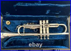 Orsini Silver-Plated Trumpet in Working Condition with Rare Vintage 1940 Case