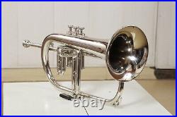 OsamFlugelhorn nickel finish BB pitch with Hard case And Mouthpiece