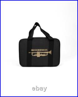 POCKET TRUMPET Bb BRASS WithFREE HARD CASE, AND MOUTHPIECE
