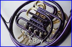 PURPLE Bb/F Double Sterling FRENCH HORN Pro Quality Brand New Superb