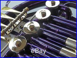 PURPLE Bb/F Double Sterling FRENCH HORN Pro Quality Brand New Superb