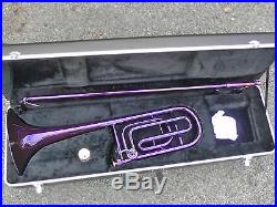PURPLE Bb/F Tenor STERLING Trombone High Quality With F Trigger
