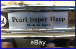 Pearl Brass Snare Drum Super Gripper System + Case 14 X 6 1/2 Japan