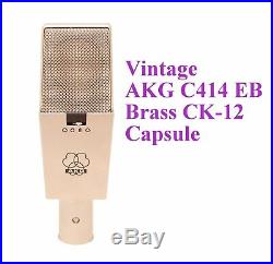 Perfect Vintage AKG C414 EB Brass CK-12 Capsule