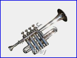 Piccolo Trumpet Bb Nickel Silver With Case Mouthpiece Nicely Tuned