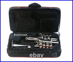 Piccolo Trumpet Bb Nickel Silver With Case Mouthpiece Nicely Tuned Piccolo Trumpet Bb Nickel Silver With Case Mouthpiece Nicely Tuned