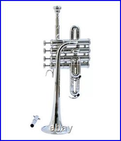 Piccolo Trumpet Bb Nickel Silver With Case Mouthpiece Nicely Tuned