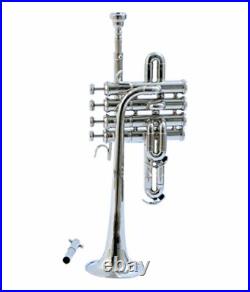 Piccolo Trumpet Bb Nickel Silver With Case Mouthpiece Nicely Tuned