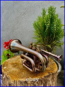 Pocket Bugle Horn with 3 Valve High-Quality, Hand-Finished Musical Masterpiece