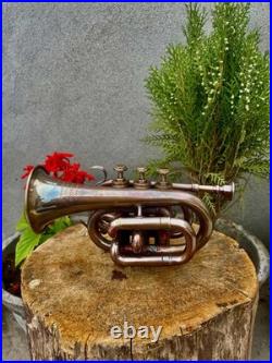 Pocket Bugle Horn with 3 Valve High-Quality, Hand-Finished Musical Masterpiece