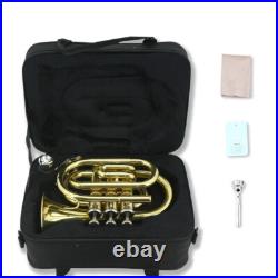 Pocket Trumpet Bb Mouthpiece Cleaning Cloth handle New Brass Musical Instruments