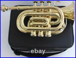 Pocket Trumpet Mouthpiece Case Bb Pitch Musical Instrument Best Offer