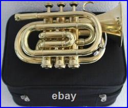 Pocket Trumpet Mouthpiece Case Bb Pitch Musical Instrument Best Offer