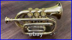Premium Brass Antique Compact Bugle horn exudes Instrument Super Mouthpiece Gift
