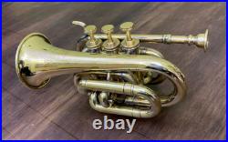 Premium Brass Antique Compact Bugle horn exudes Instrument Super Mouthpiece Gift