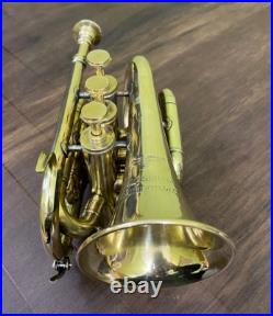 Premium Brass Antique Compact Bugle horn exudes Instrument Super Mouthpiece Gift