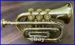 Premium Brass Antique Compact Bugle horn exudes Instrument Super Mouthpiece Gift