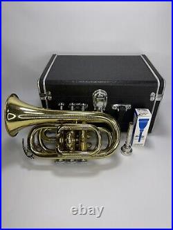 Prestini Pocket Trumpet USA 1609 With Case And Mouth Piece