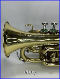 Prestini Pocket Trumpet USA 1609 With Case And Mouth Piece