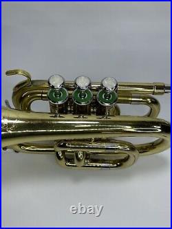 Prestini Pocket Trumpet USA 1609 With Case And Mouth Piece