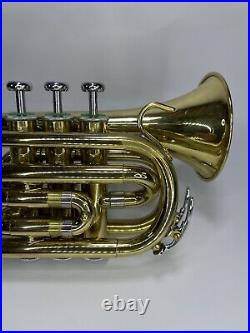 Prestini Pocket Trumpet USA 1609 With Case And Mouth Piece