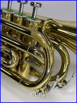 Prestini Pocket Trumpet USA 1609 With Case And Mouth Piece