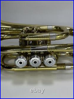 Prestini Pocket Trumpet USA 1609 With Case And Mouth Piece