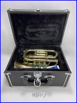 Prestini Pocket Trumpet USA 1609 With Case And Mouth Piece