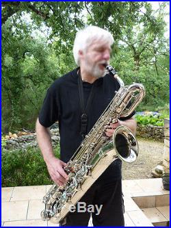 Prof. Taishan Silver nickel Eb Baritone Saxophone +2necks