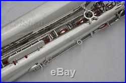 Prof. Taishan Silver nickel Eb Baritone Saxophone +2necks