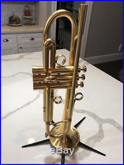 Professional Adams Bb A4-LT Trumpet Used Brushed Gold Finish