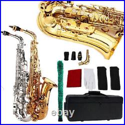 Professional Alto Eb Saxophone Sax E Flat with Case Mouthpiece & Accessories Kits